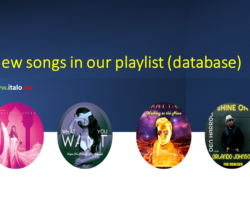 New songs in our playlist (database)